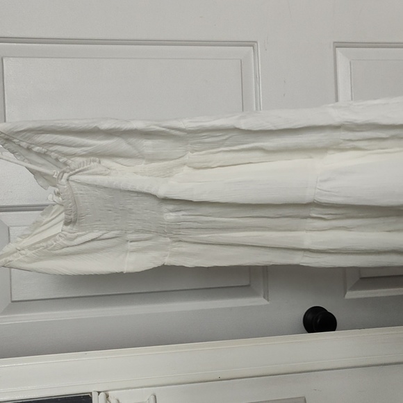 Lace up tiered lined criss cross back sundress - Picture 3 of 4